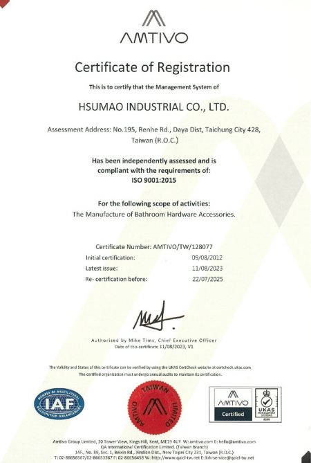ISO 9001 Zertifikat